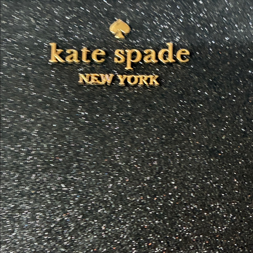 Kate Spade Black Sparkle Wristlet
